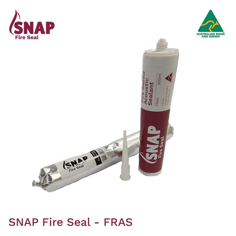Two tubes of SNAP Fire Seal with logo that reads SNAP Fire Seal